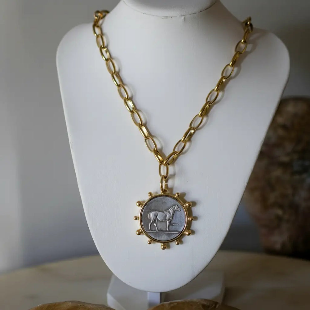Midnight Muse Medallion Necklace