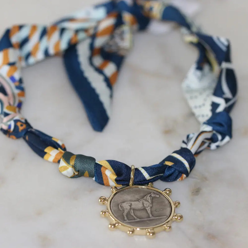 Derby Days Scarf Necklace