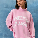Pink Patriot Mock Neck