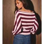 Off-Duty Stripe Sweater