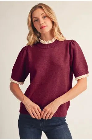 Pretty in Plum Sweater