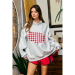 Red, White, and Reversible Sweatshirt