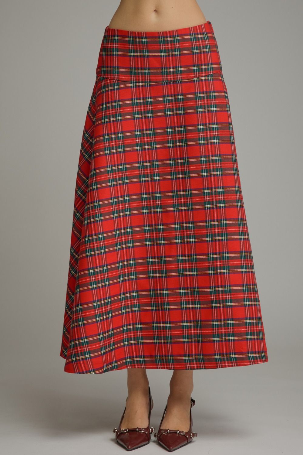 The Classic Plaid Midi