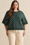 Dotted & Cozy Sweater Top