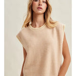 Golden Trim Sweater Vest