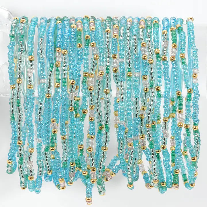 Seaglass Stretch Bracelet Set