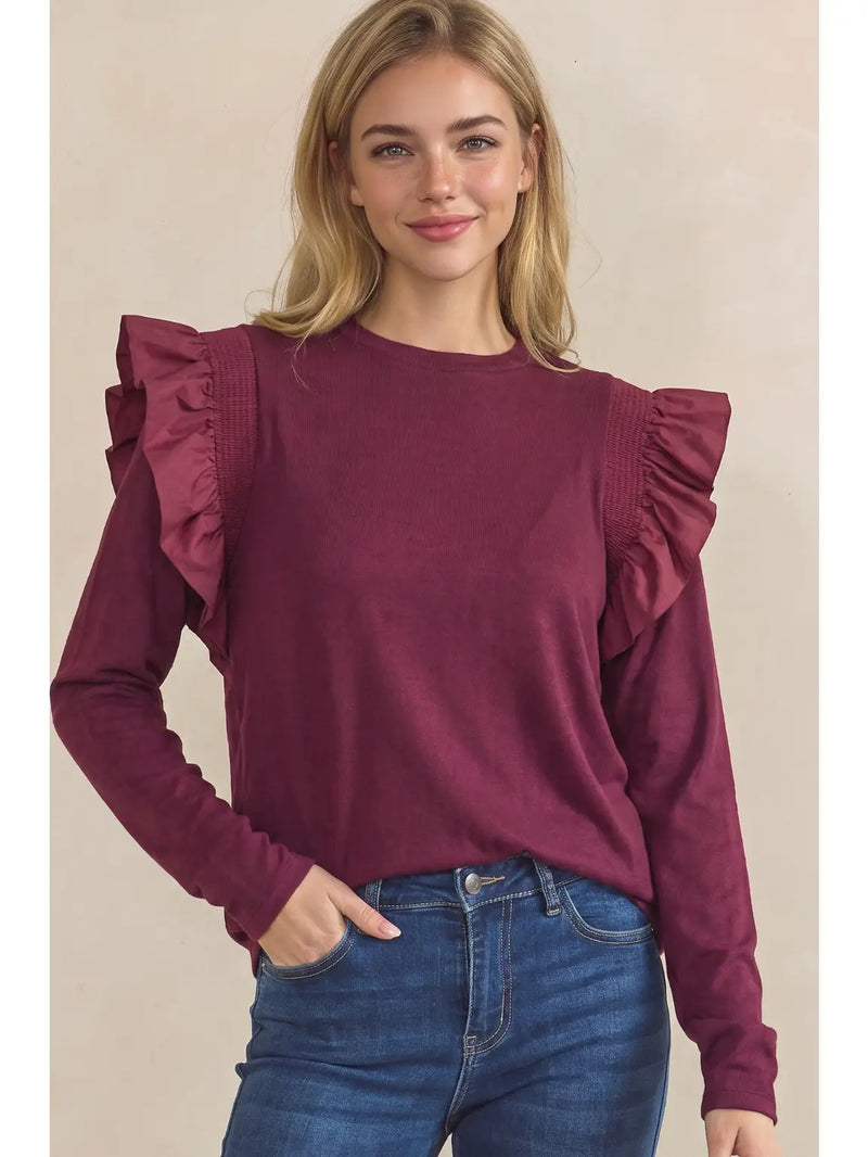 The Softly Ruffled Top
