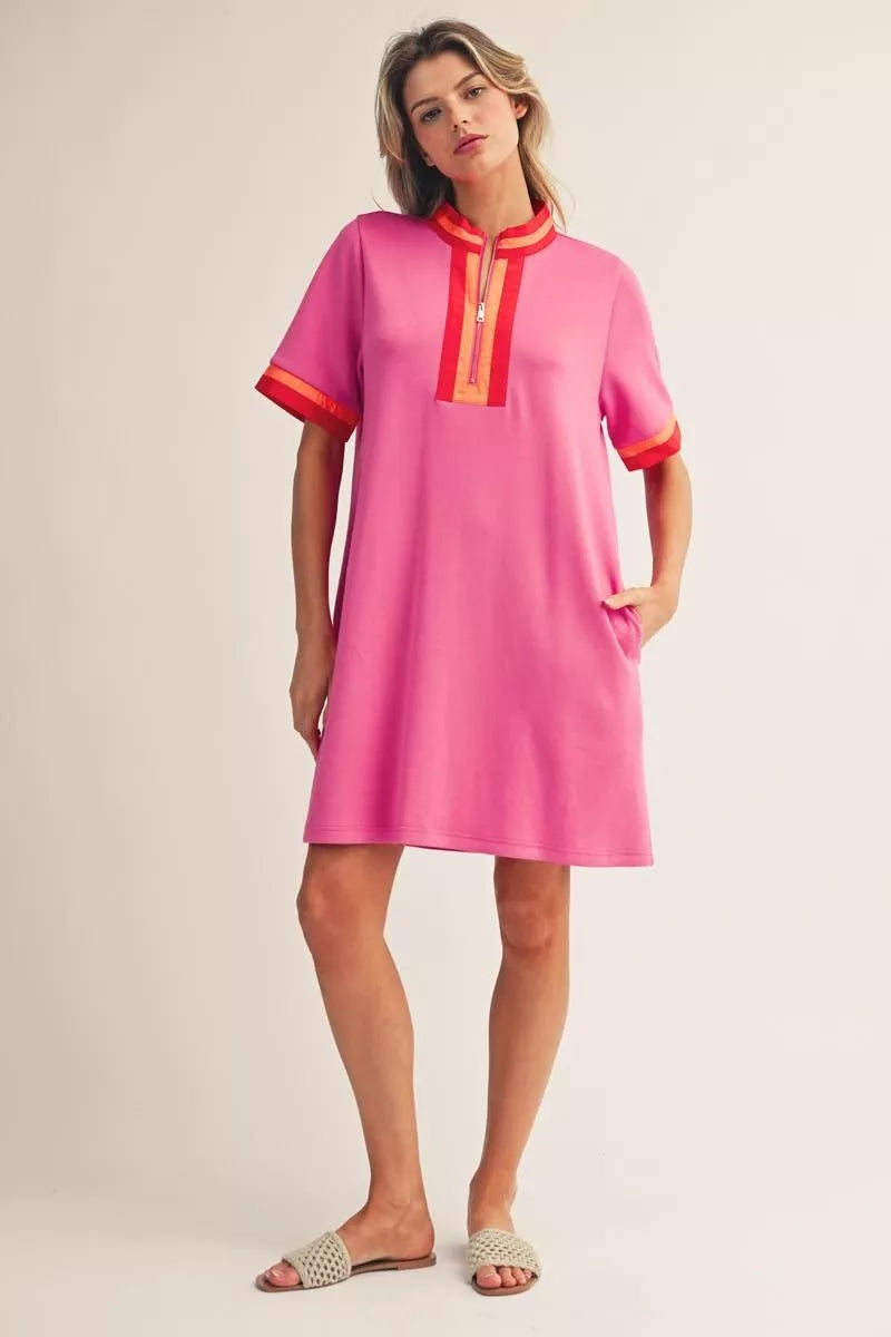 Flamingo Flame Curve Dress