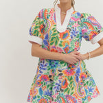 Petal Line Drop Waist Dress