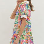 Petal Line Drop Waist Dress