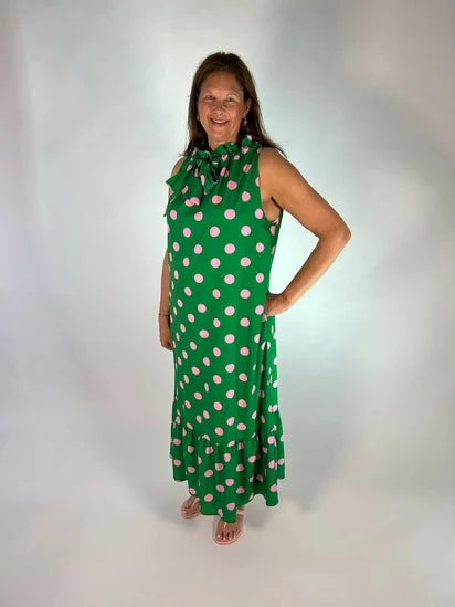 Polka Dot Party Maxi Dress