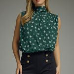 Chic in Hunter Blouse