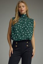 Chic in Hunter Blouse