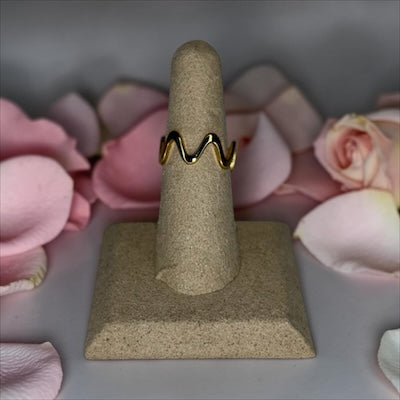Golden Wave Ring