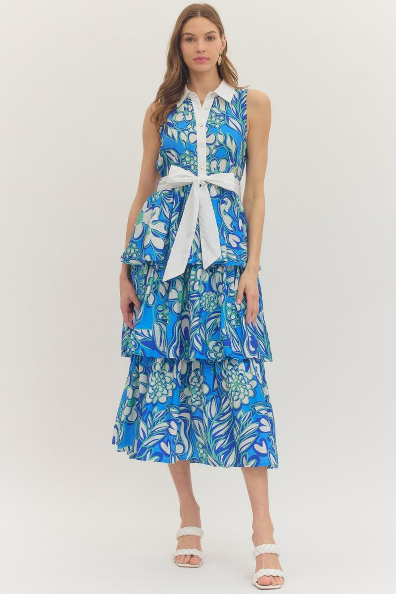 Indigo Garden Dress