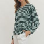 Mint to Navy Top