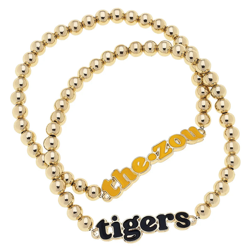 Mizzou Tigers Beaded Bracelet
