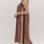 Mocha Curve Midi Dress