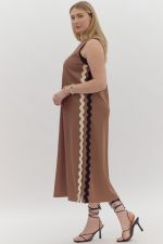Mocha Curve Midi Dress