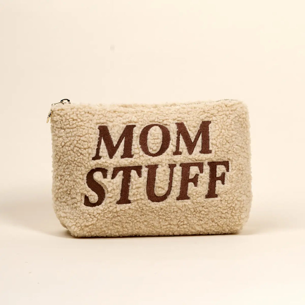 Mom Stuff Teddy Cosmetic Bag
