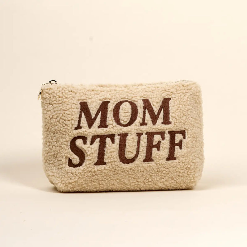 Mom Stuff Teddy Cosmetic Bag