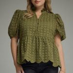 Olive in Bloom Curve Top