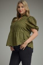 Olive in Bloom Curve Top
