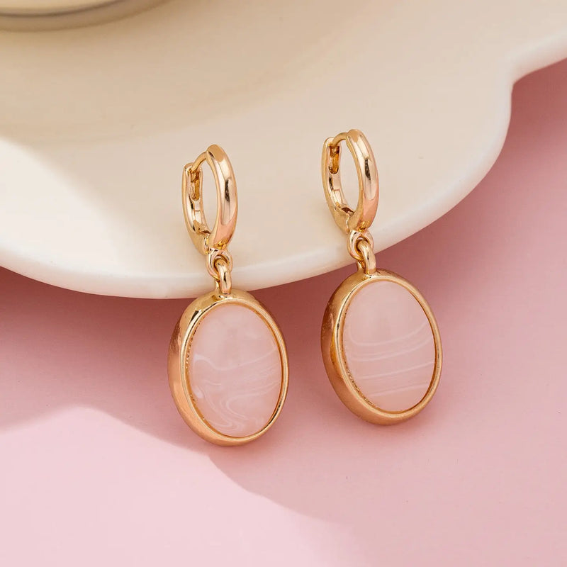 Stone Drop Earrings