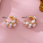 Pearl Cluster Hoops