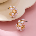 Pearl Cluster Hoops