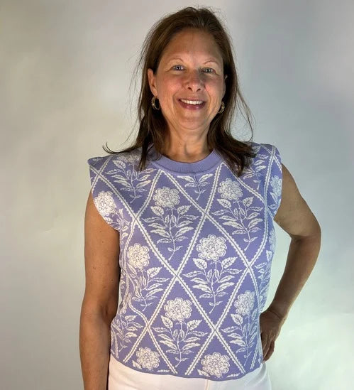Periwinkle Petal Knit