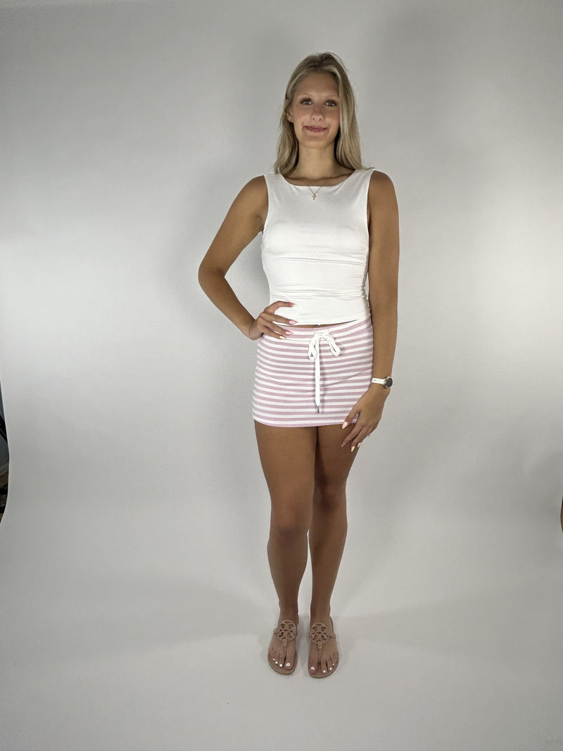 Rosy Retreat Skort