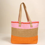 Tropic Glow Straw Tote