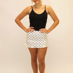 Polka Dot Mini Ruffle Skirt