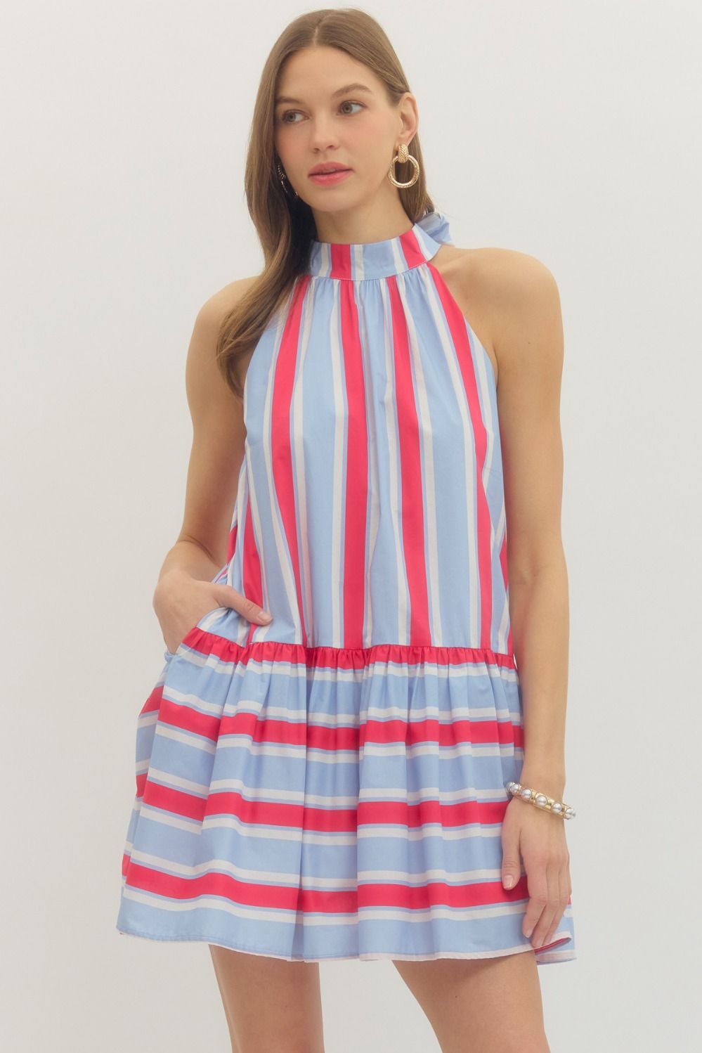 Red White and Cute Dress