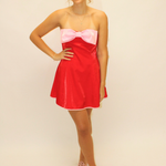 Scarlet Bow Mini Dress
