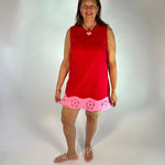 Rosette Hem Dress