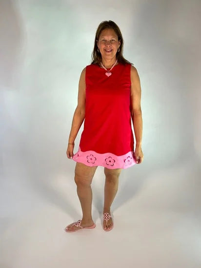 Rosette Hem Dress