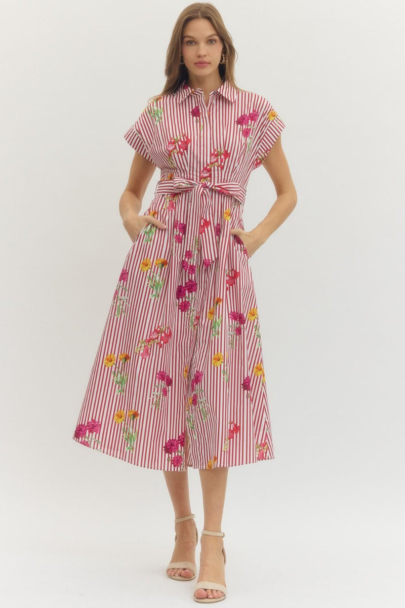 Red Blossom Dress