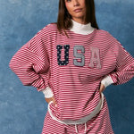 USA Mock Neck Set
