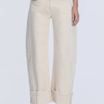 Sandstone Barrel Cuffed Denim