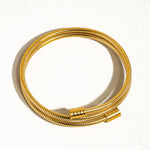 Wrapped Gold Bangle