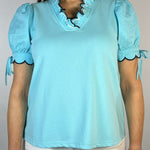 Tied in Teal Top