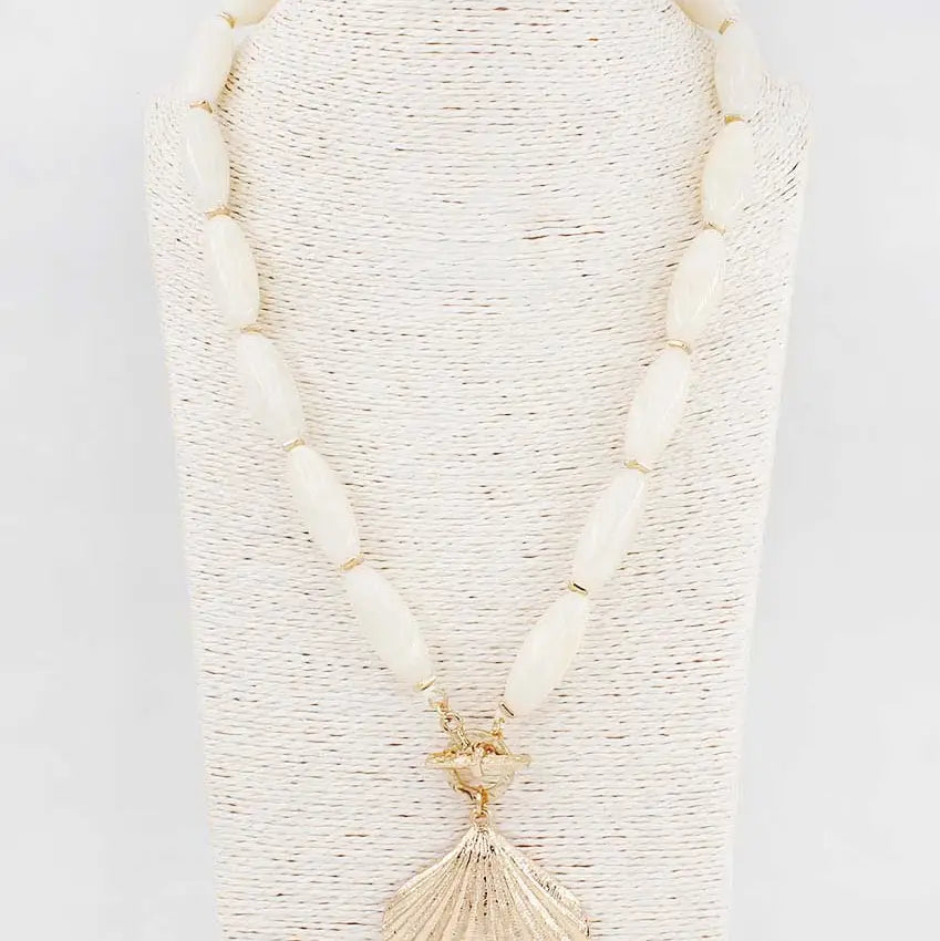White Seashell Necklace