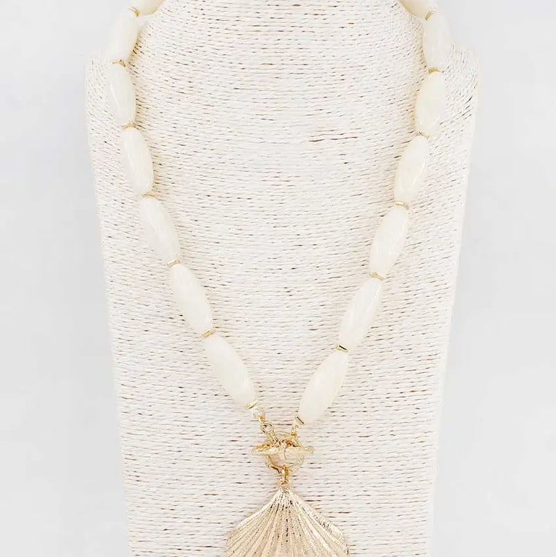 White Seashell Necklace