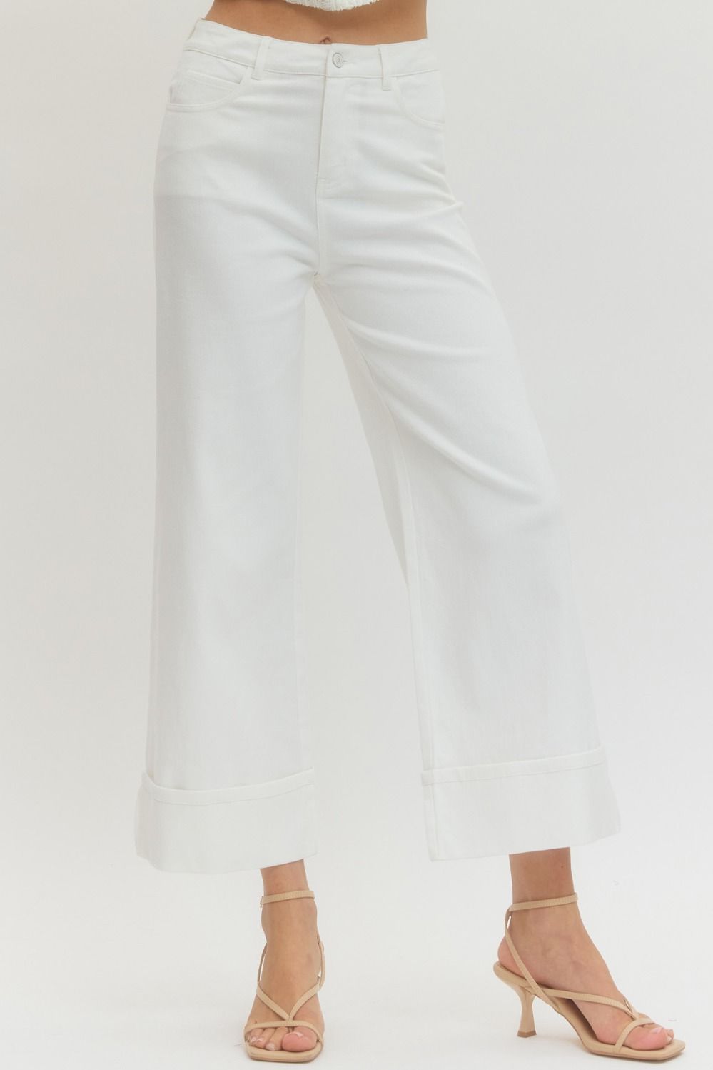 White Coast Cuffed Denim