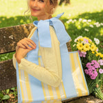 Case-Mate Cabana Striped Bow Jelly Tote